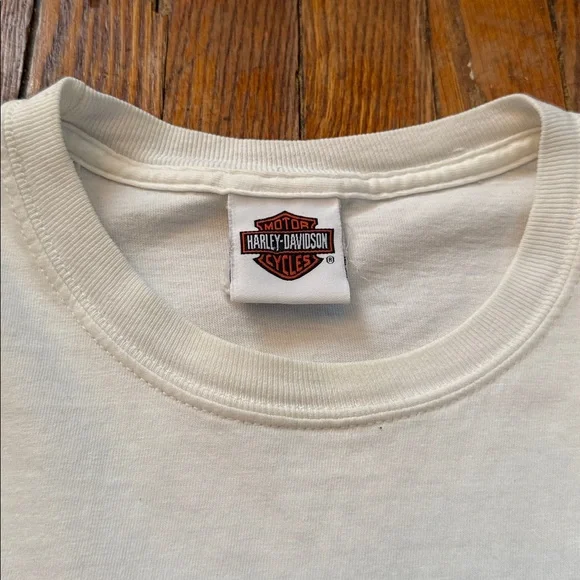 ‘06 Harley-Davidson Vintage Long Sleeve T-Shirt w/ Flame Graphic Y2K - Picture 6 of 11